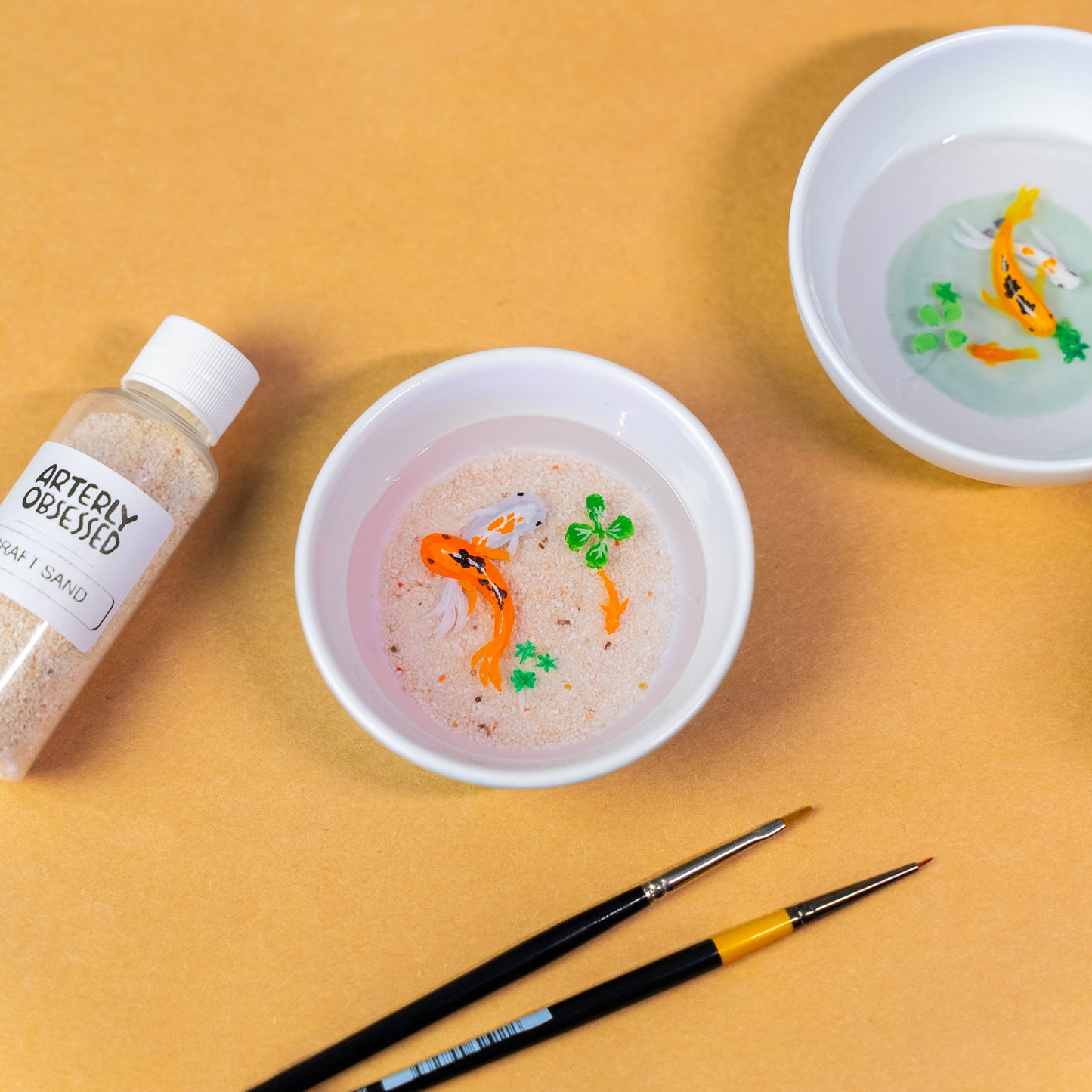 UV Resin Koi Pond Painting