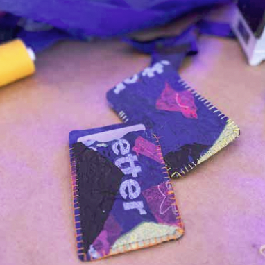 Plastic Bag Card Holder